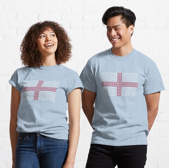 Discover England Football Flag Classic T-Shirt, European Championship, Team Supporter Tee