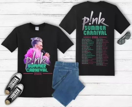 Discover Pink P!nk Singer Summer  2024 World Tour T shirt