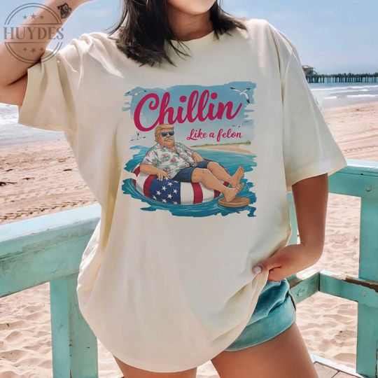Discover Chillin Like A Felon Summer 2024 Png Svg Eps, Trump 2024 Png, Great Maga King