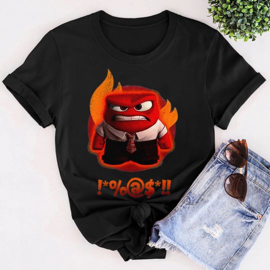 Discover Inside 2 Movie Character T-Shirt, Funny Angry Red Men Character Graphic Tee