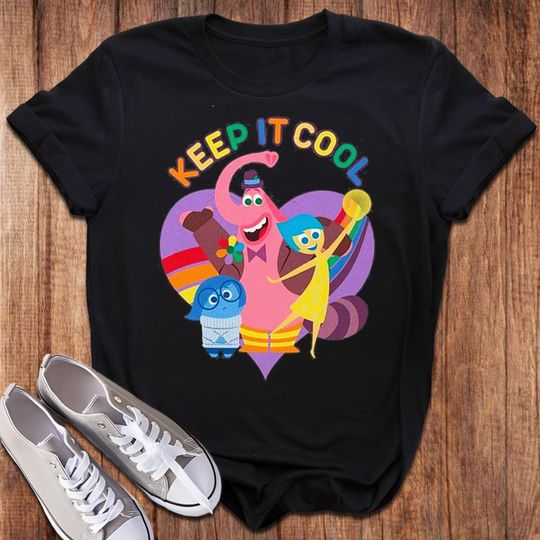 Discover Cool Inside 2 Movie T-Shirt, Funny Character In Heart Shirt, Out Movie Birthday Tee