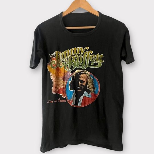 Discover 1970s Jimmy Buffett Vintage Tour Band Tee Shirt