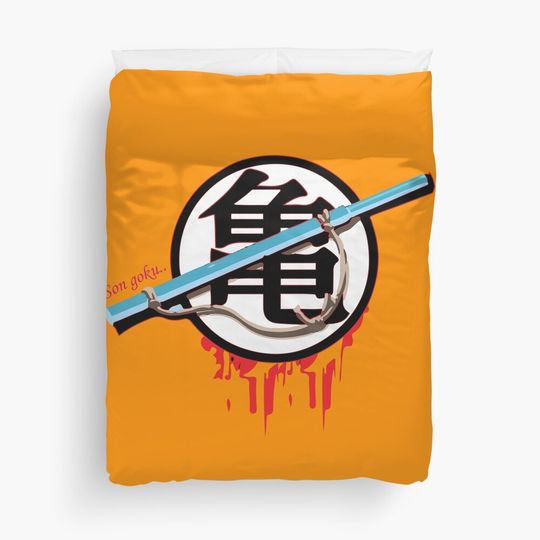 Discover Goku-son goku power Duvet Cover, Japanese Anime Bedroom Decoration, Halloween Gifts