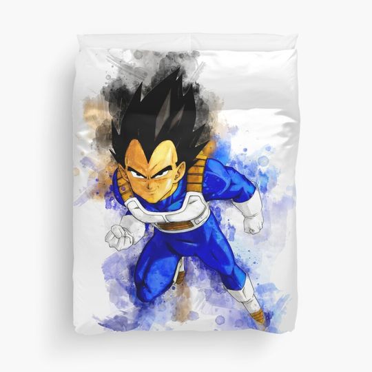 Discover Dragon Ball - Vegeta Duvet Cover, Anime Bedroom Decoration, Home Decor, Halloween Gifts