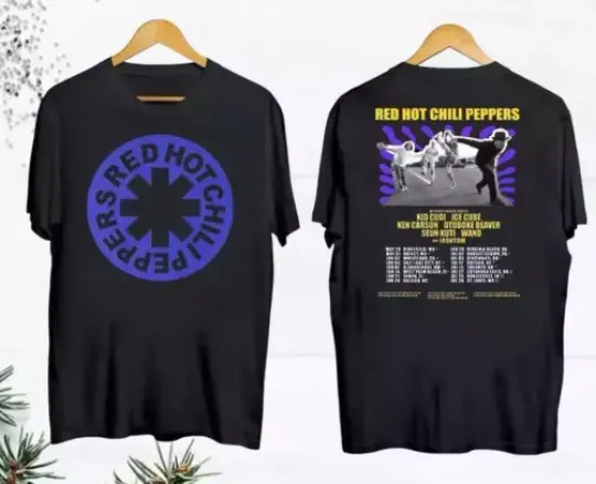 Discover New Red Hot Chili Peppers 2024 Tour Black T-Shirt