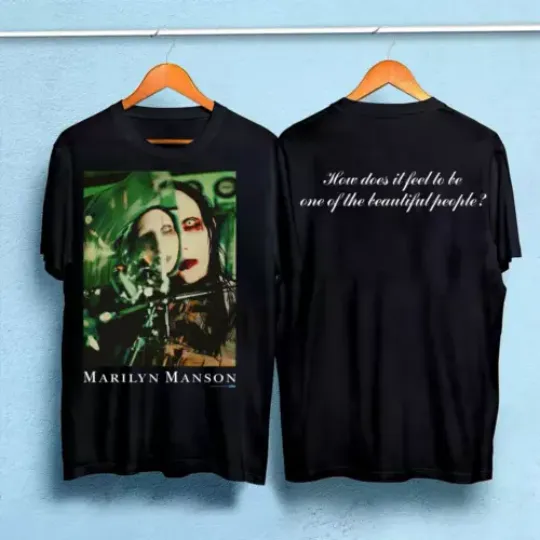 Discover MARILYN MANSON 1997 T-Shirt How Does It Feel To Be One Of The Beautiful Gift