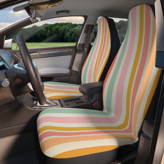 Discover Boho Car Seat Cover - Cute Colourful Bucket Seat Covers
