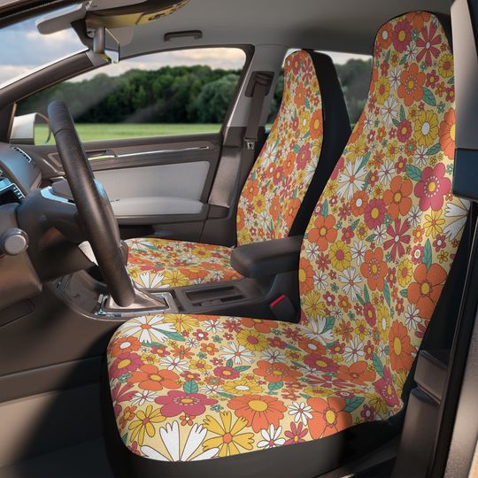 Discover Boho Floral Car Seat Covers for Stylish Vehicles