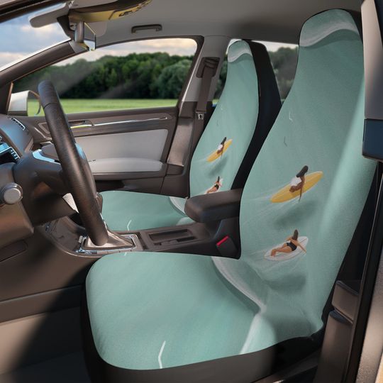 Discover Coastal Cowgirl Surfer Girls Car Seat Covers, Ocean Lover