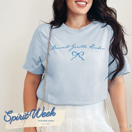 Discover Dearest Gentle Reader Bow Shirt Bridgerton Penelope and Colin