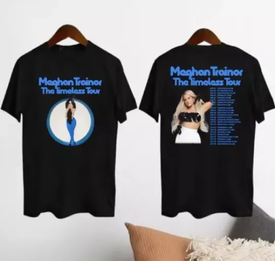 Discover Meghan Trainor Graphic Shirt, Meghan Trainor The Timeless Tour 2024 T-Shirt