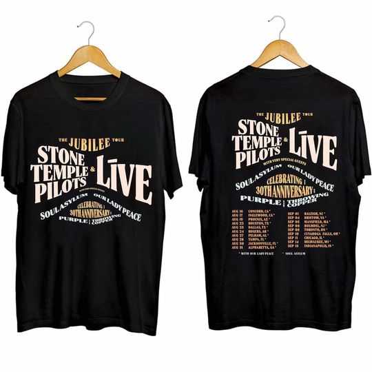 Discover Stone Temple Pilots The Jubilee Tour 2024 Double Sided Shirt
