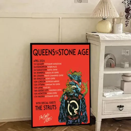 Discover Queen Of The Stone Age The End Is Nero Next Stop Canada Tour On April 2024Poster