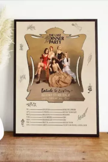 Discover The Last Dinner Party Record Store Tour February 2024 Poster