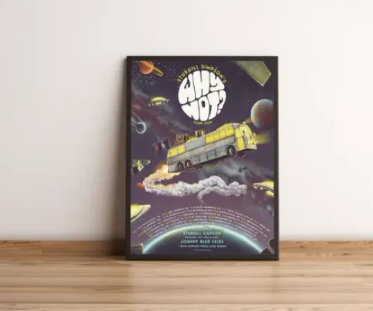 Discover Sturgill Simpson Ft Johnny Blue Skies Why Not Tour 2024 Poster