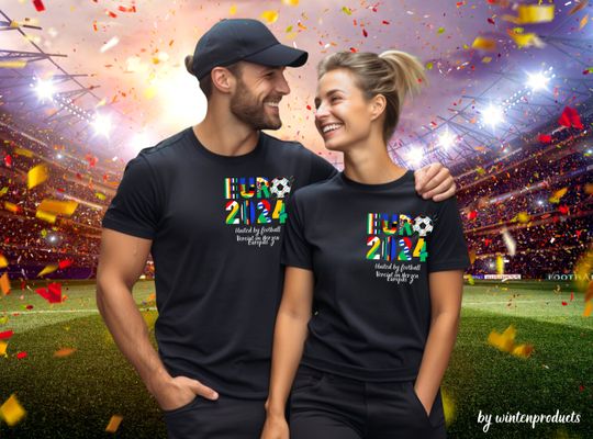 Discover EURO 24 T-shirt Unisex Football Euros 2024 T-Shirt European cup