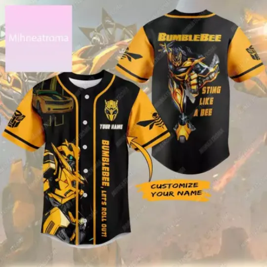 Discover Custom Transformers Bumblebee Baseball Shirt
