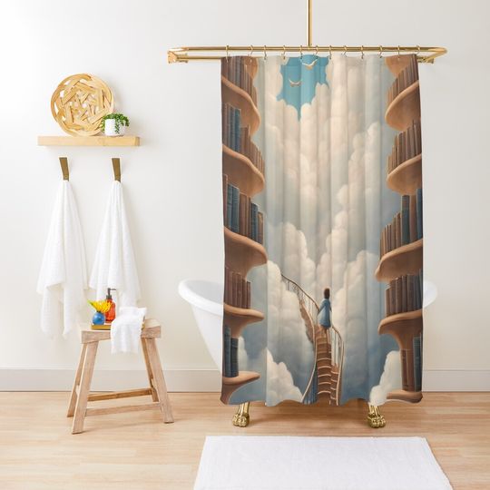 Discover Stairs to knowladge Shower Curtain