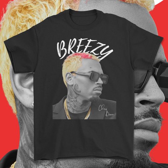 Discover Chris Brown T-Shirt, Bootleg Hip Hop Breezy 90s Graphic Concert Tee, Chris Breezy