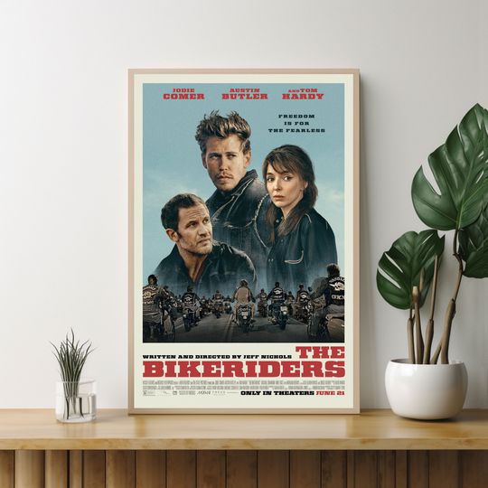 Discover The Bikeriders poster,Gift for Friends,Unique Wall Art,Custom Movie Poster,Movie Art,Room Decoration,Personalized Poster