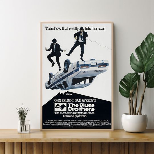 Discover The Blues Brothers poster,Gift for Friends,Unique Wall Art,Custom Movie Poster,Movie Art,Room Decoration,Personalized Poster