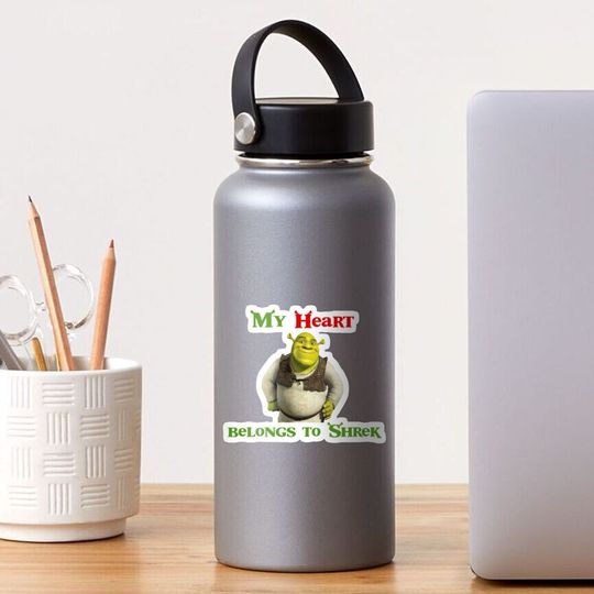 Discover My heart belongs to Shrek Sticker