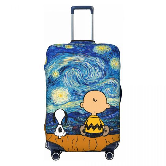 Discover Custom Cute Cartoon Snoopy Luggage Cover, Gifts for Friends