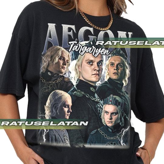 Discover Limited Aegon Targaryen Vintage Shirt, Gift For Woman and Man Unisex T-Shirt