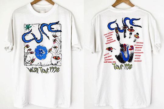 Discover The Cure 1992 Wish Tour T-Shirt - Vintage Concert Merchandise