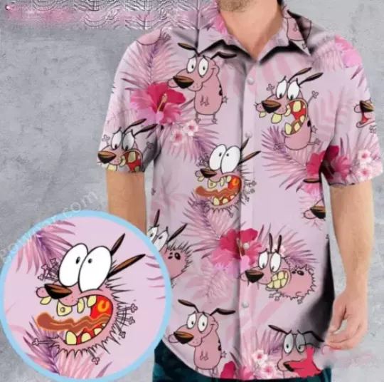 Discover Courage The Cowardly Dog Hawaiian Shirt