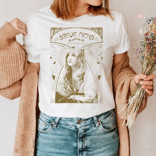 Discover Vintage Stevie Nicks Shirt, Stevie Nicks Live On Tour 2024 Shirt