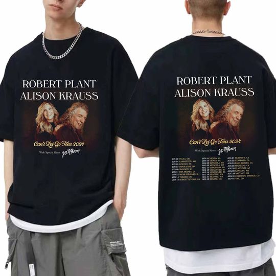 Discover Robert Plant and Alison Krauss 2024 Tour Double Sided Shirt