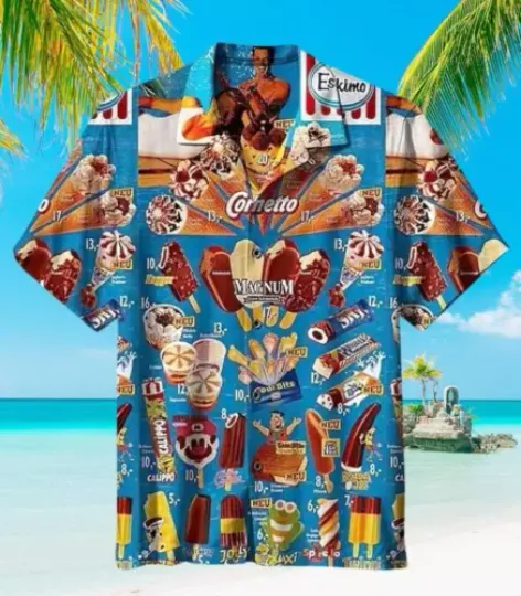 Discover SUMMER ICE CREAM ALOHA HAWAIIAN SHIRT