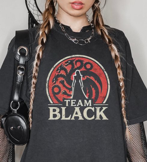 Discover Dragon Team Black tshirt Targaryen Merch Fantasy