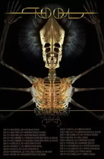 Discover Tool Announces 2024 US Tour Poster