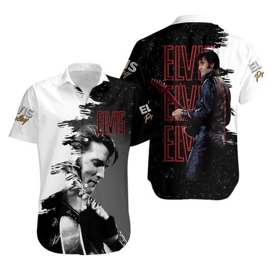 Discover Elvis Presley Button Hawaiian Shirt