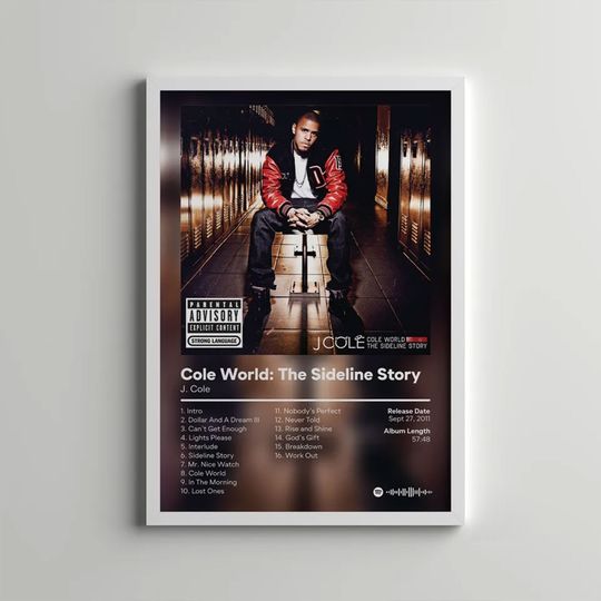 Discover J Cole - Cole World The Sideline Story Album Poster