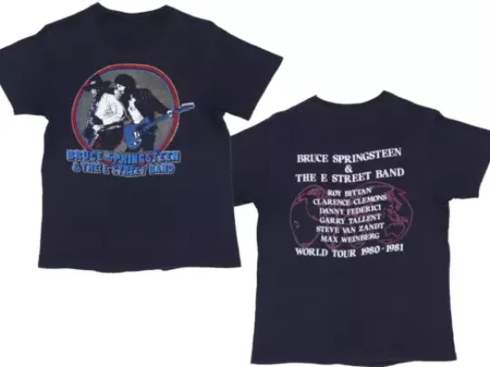 Discover 1980 Bruce Springsteen Tour Shirt Cotton Unisex Shirt