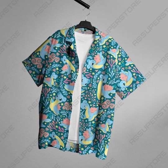 Discover Lapras Hawaiian Shirt - Anime Button Up Gift