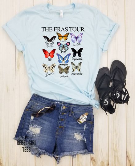 Discover Eras Butterfly Tour - Eras Concert shirt, TS Fan, Midnight Concert Tee, It's me I'm the problem