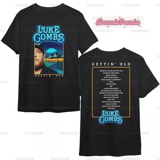 Discover Tour Growing Up And Getting Old Shirt, Lukee Comb 2024 Tour Shirt, Lukee Comb Merch