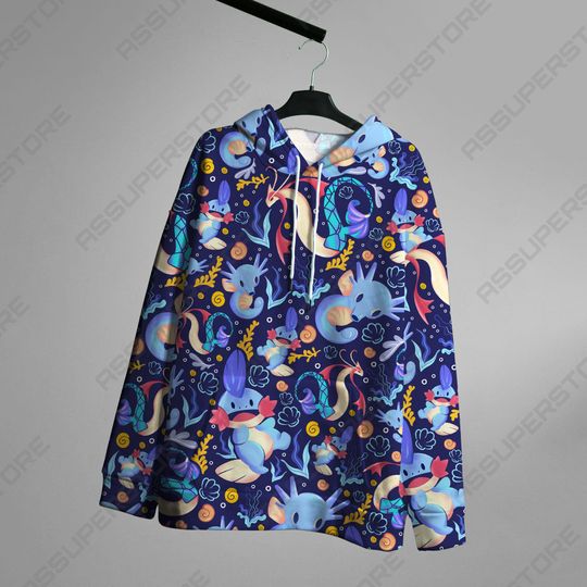 Discover Mudkip Milotic Anime Hoodie Shirt