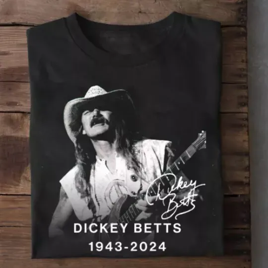 Discover American Legend Dickey Betts Shirt, Dickey Betts 1943-2024 Shirt
