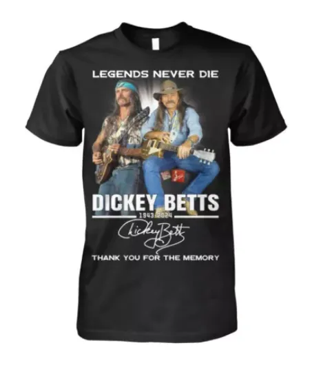 Discover American Legend Dickey Betts Shirt, Dickey Betts 1943-2024 Shirt