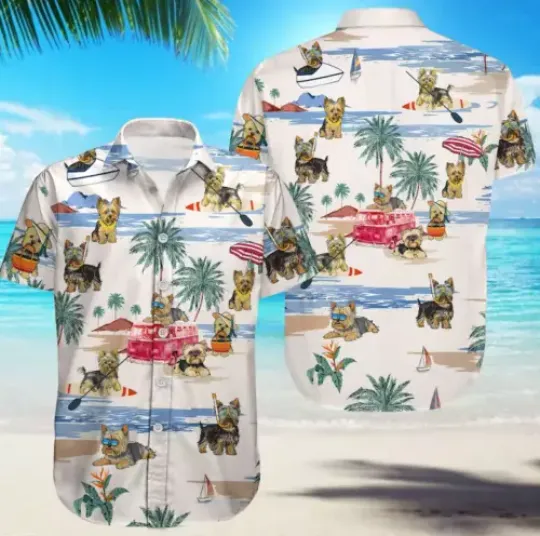 Discover Yorkie Dog Hawaiian Shirt