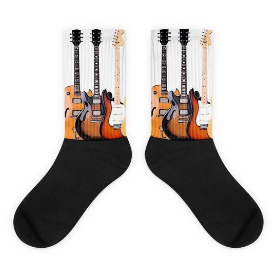 Discover Guitars Socks, Vintage Guitars Sock