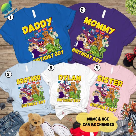 Discover Personalization Muppet Show Birthday Boy Shirt | Funny Muppet Characters |