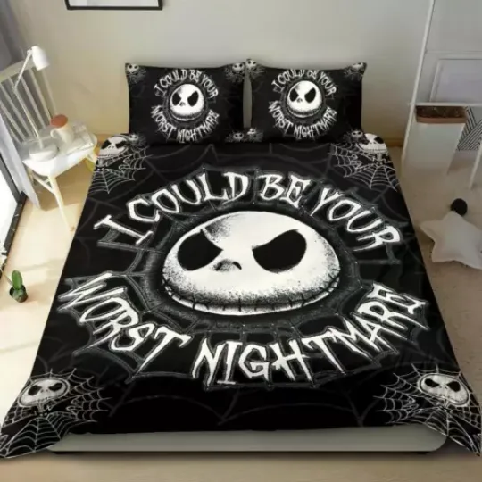 Discover I Could Be Your Worst Nightmare Xmas Bedding Duvet Cover Set