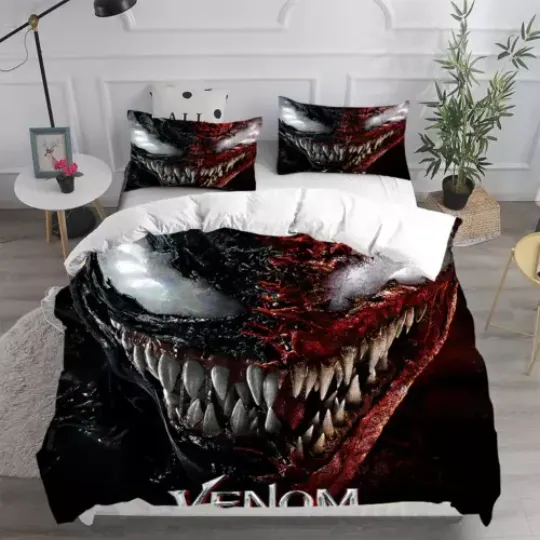 Discover Halloween Gift Idea Venom Bedding Duvet Cover Set