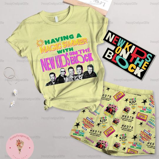 Discover NK on The Block Short Pajama Sets, The Magic Summer Tour, NKOT Block Concert